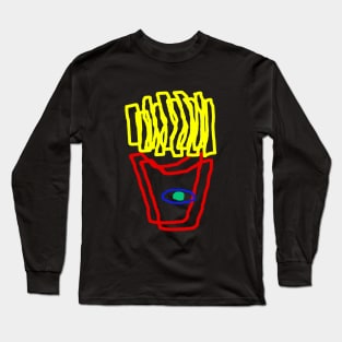 French Fry Lines Long Sleeve T-Shirt